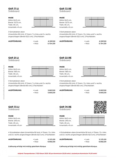 Sideboard GAP - CHRISTINE KRÖNCKE INTERIOR DESIGN
